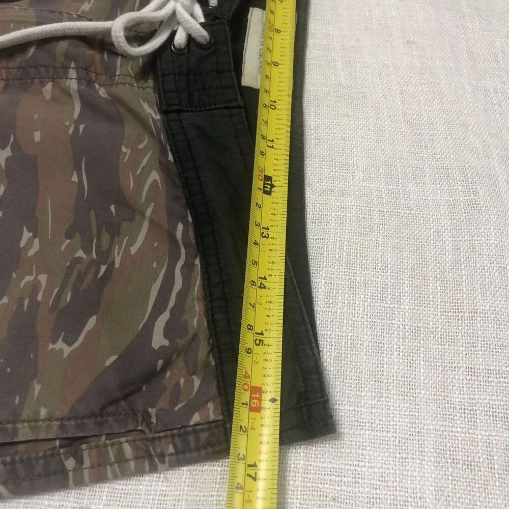Denim & Supply Ralph Lauren Board Shorts 32 Tiger Stripe Camo Drawstrings Beach